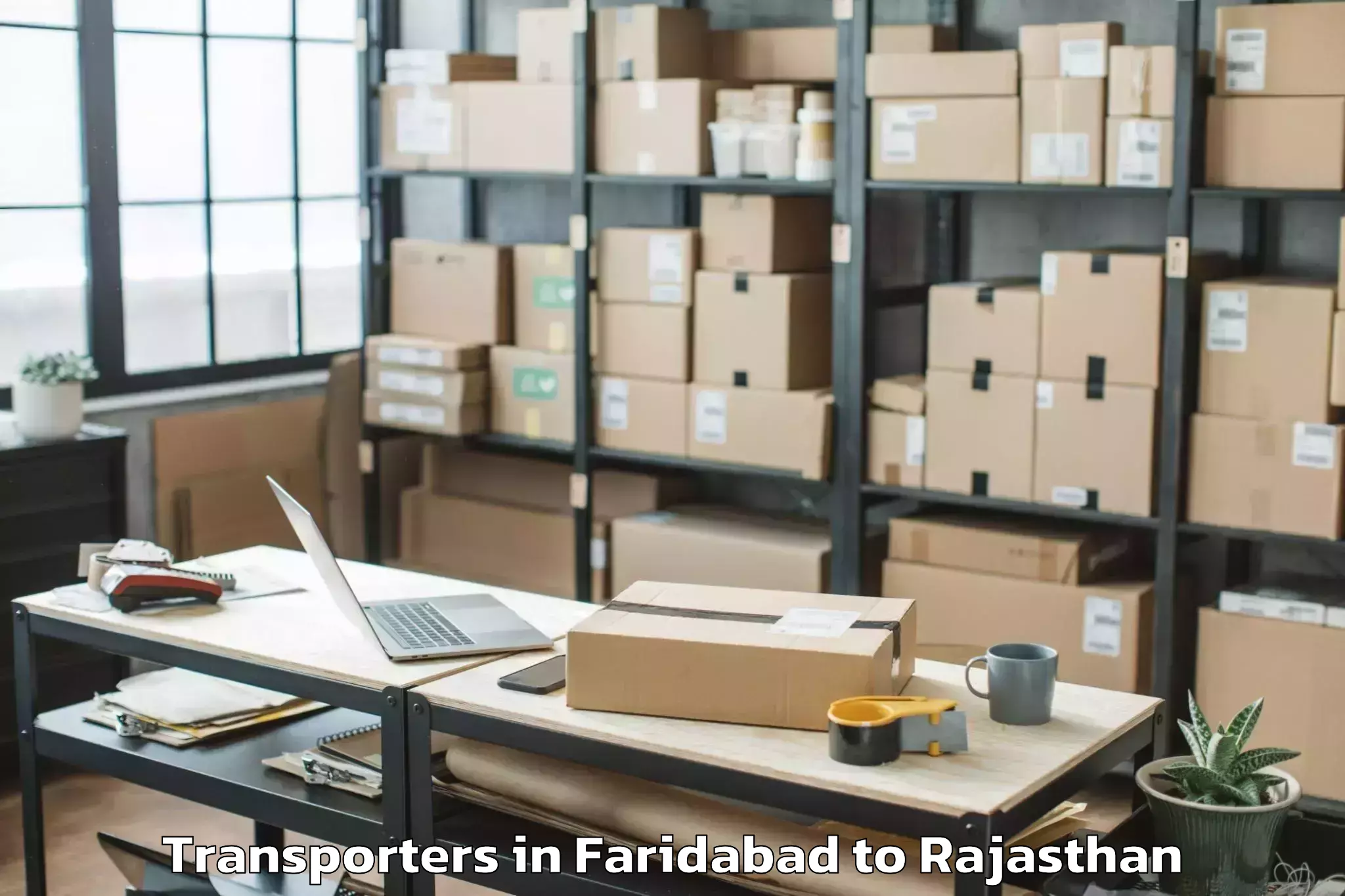 Book Faridabad to Neemrana Transporters Online